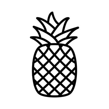 Pine Apple Vector Icon Design