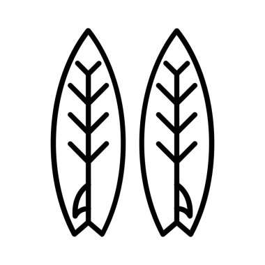 Surfboard Vector Icon Design