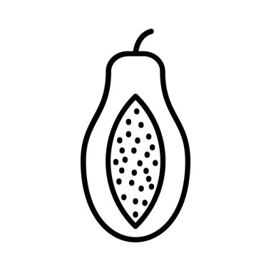Papaya Vector Icon Design