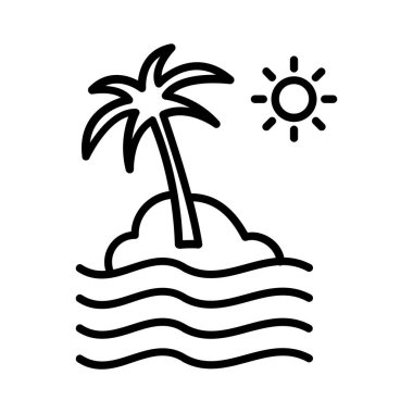 Beach Vector Icon Design