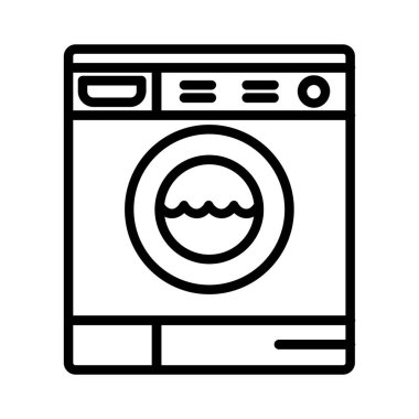 çamaşır makinesi vektör simgesi tasarımı