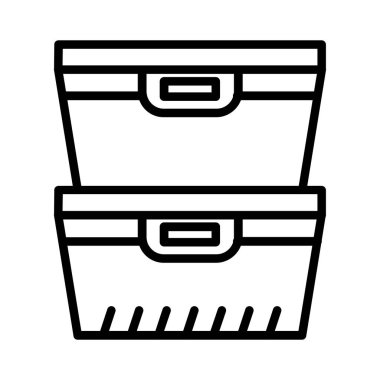 Food Container Vector Icon Design