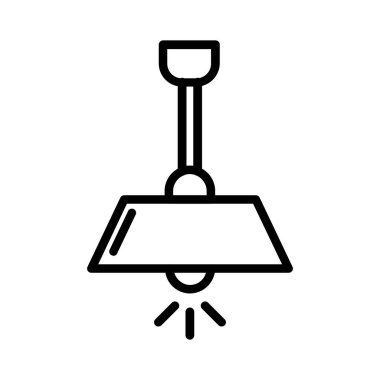 Ceiling Lamp Vector Icon Design