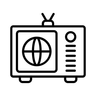 Television Vector Icon Design