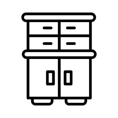 Cabinet Vector Icon Design