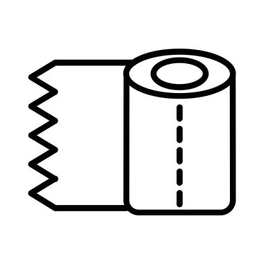 Toilet Paper Vector Icon Design
