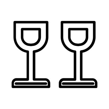Wine Glass  Vector Icon Design