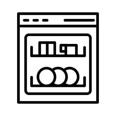 Dishwasher Vector Icon Design