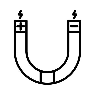 Mıknatıs vektör simgesi tasarım