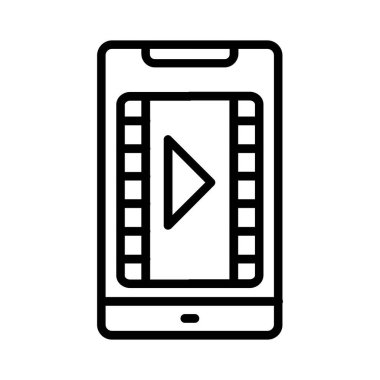 Video vektör simgesi tasarım