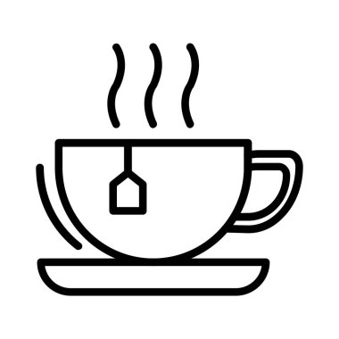 Tea Cup Vector Icon Design