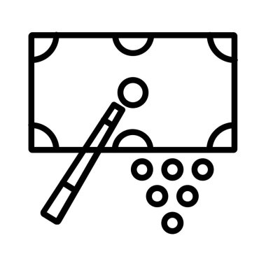 Pool Table Vector Icon Design