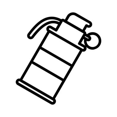 Smoke Grenade Vector Icon Design