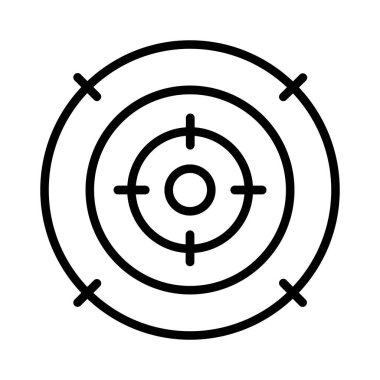 Hedef vektör simgesi tasarım