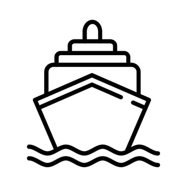 vektör simgesi tasarım gemi