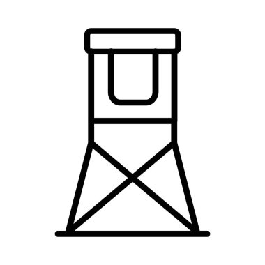 Watch Tower Vector Icon Design