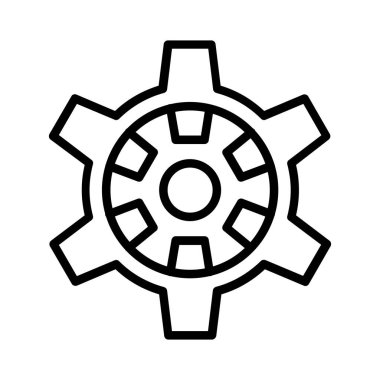 Dişli vektör simgesi tasarım