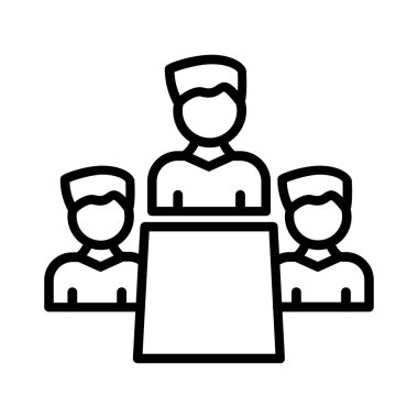 Meeting Vector Icon Design