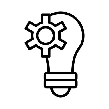 Vektör simgesi tasarım düşünüyorum