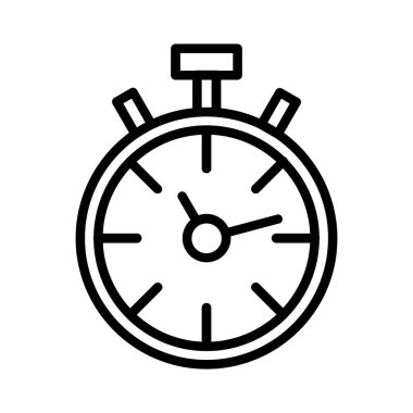 Stopwatch Vector Icon Design