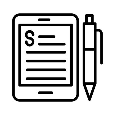 Content Writing Vector Icon Design