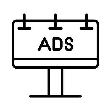 Ads Vector Icon Design