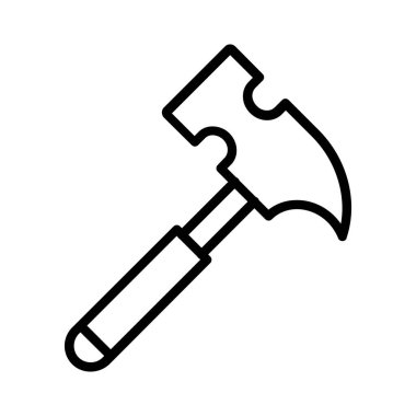 Vektör simgesi tasarım çekiç