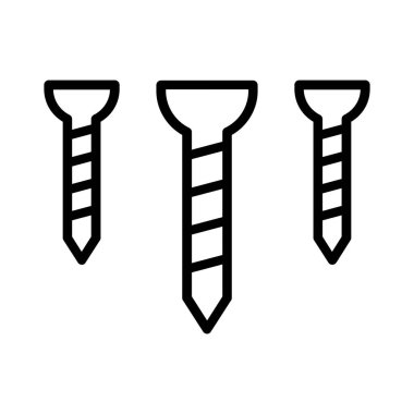 Screws Vector Icon Design