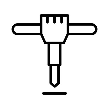 Jackhammer Vector Icon Design