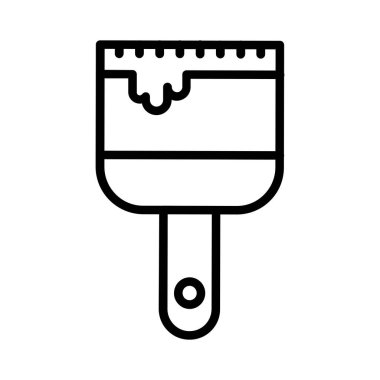 Boya fırça vektör simgesi tasarım