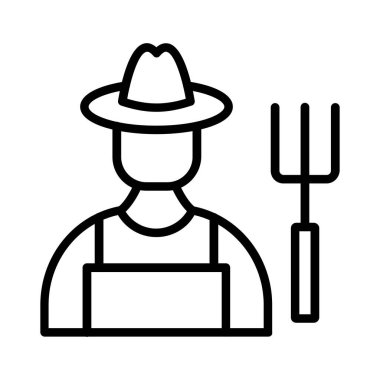 Farmer Vector Icon Design