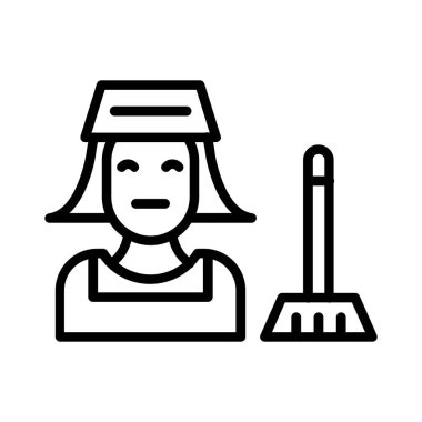 Maid Vector Icon Design