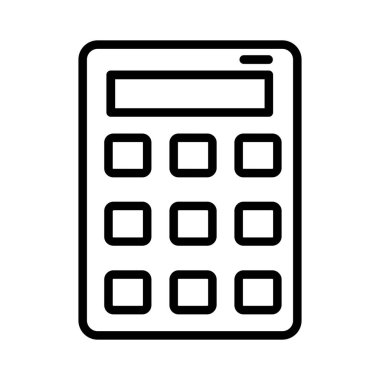 Hesap makinesi vektör simgesi tasarım