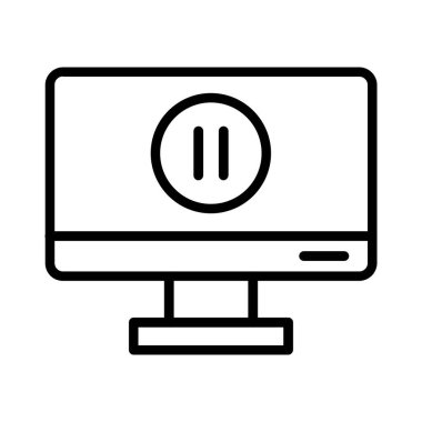 Pause Vector Icon Design