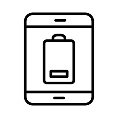 Battery Low Vector Icon Design
