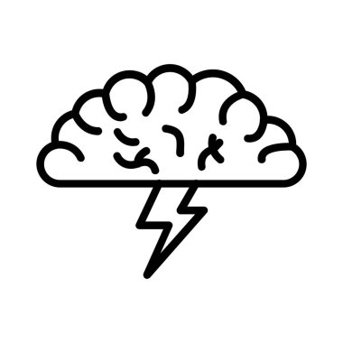 Beyin fırtınası vektör simgesi tasarım