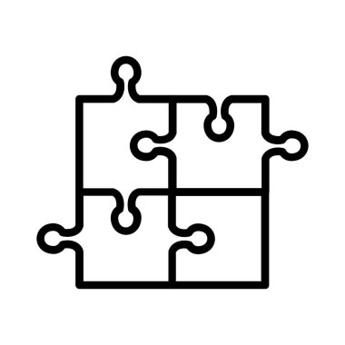 Vektör simgesi tasarım bulmaca