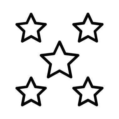 5 yıldız simgesi tasarım vektör