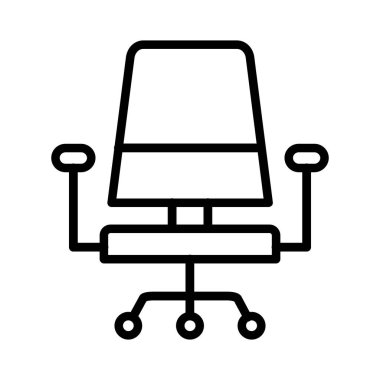 Office Chair Vector Icon Design