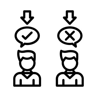 Opposition Vector Icon Design