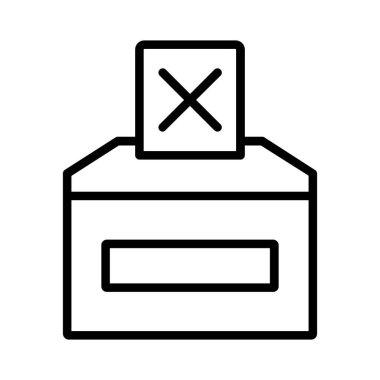 Vote No Vector Icon Design