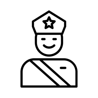 Security Guard Vector Icon Design