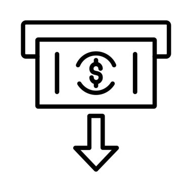 Withdraw Vector Icon Design