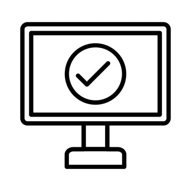 On Line Vector Icon Design