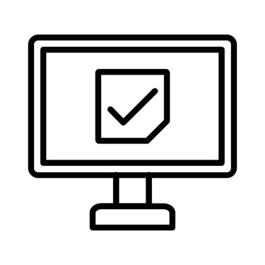 Onay işareti vektör simgesi tasarım