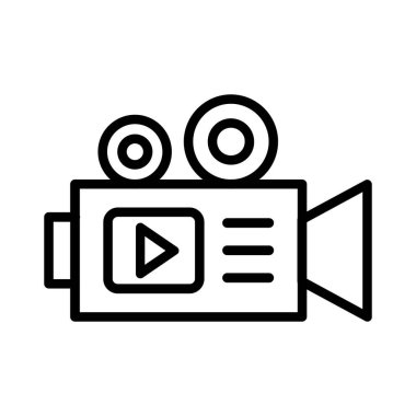 Video Camera Vector Icon Design