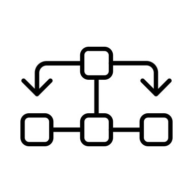 Flow Chart Vector Icon Design