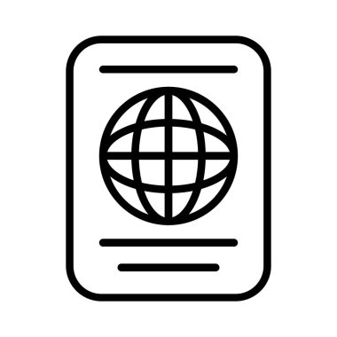 Pasaport vektör simgesi tasarım