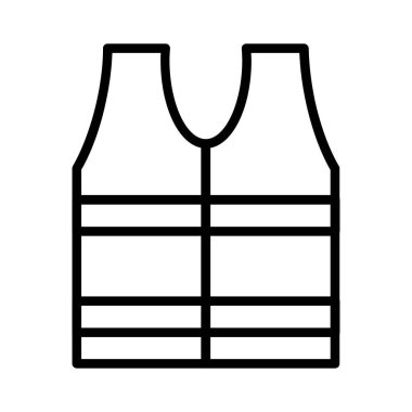 Life Jacket Vector Icon Design