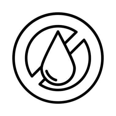 No Liquid Vector Icon Design